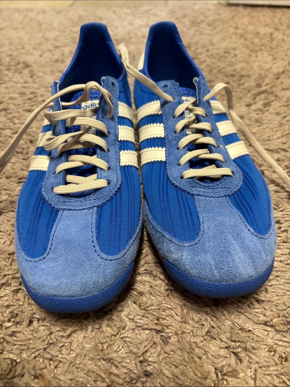 adidas women’s Blue and White Low-Top Running Sneakers - Picture 4 of 6
